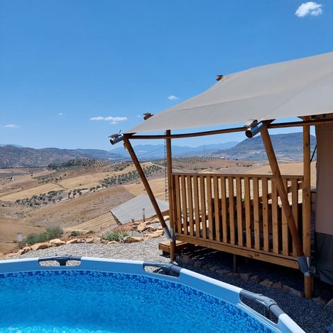 Safaritent 4 personen - incl. sanitair