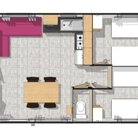 Stacaravan 6 personen - Residence