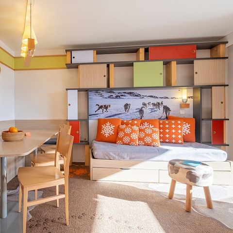 Appartement 7 personen - Voor - 1 slaapkamer - 1 slaapgedeelte - Vrij uitzicht op de bergen