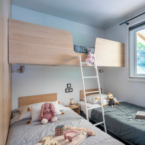Stacaravan 5 personen - COTTAGE 5p 2ch airconditioning ****