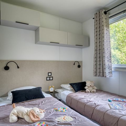 Stacaravan 6 personen - COTTAGE 6p 3ch airconditioning ****
