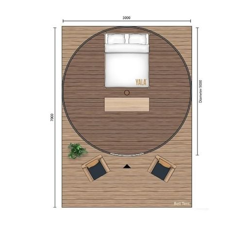 Safaritent 2 personen - Belltent