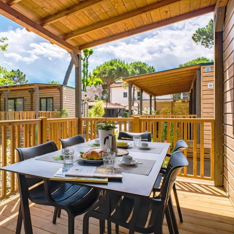 Stacaravan 6 personen - Lodge Superieur Gezin