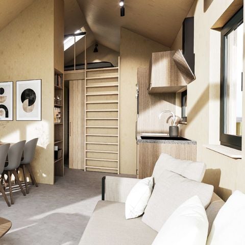 Chalet 8 personen - Dordogne Deluxe - met bijzettent