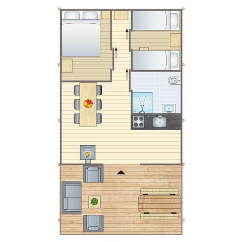 Safaritent 5 personen - 4-5S1 (max. 4 adults)