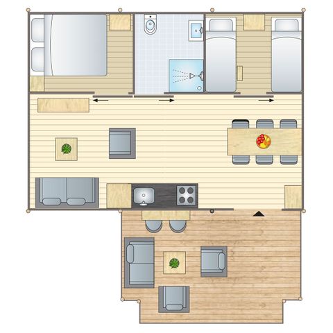Safaritent 6 personen - 4-6ST (max. 4 adults)