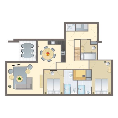 APPARTEMENT 6 personen - Penthouse 4-6LP