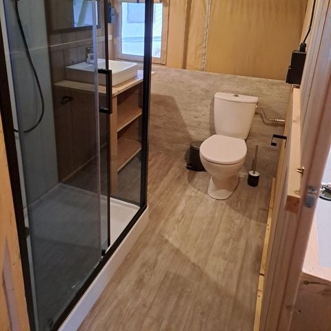 Safaritent 6 personen - incl. sanitair