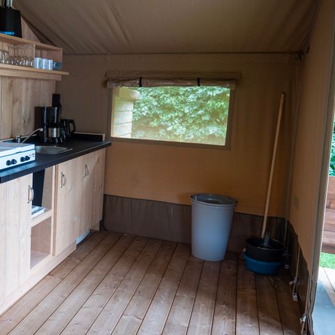 Safaritent 6 personen - incl. sanitair