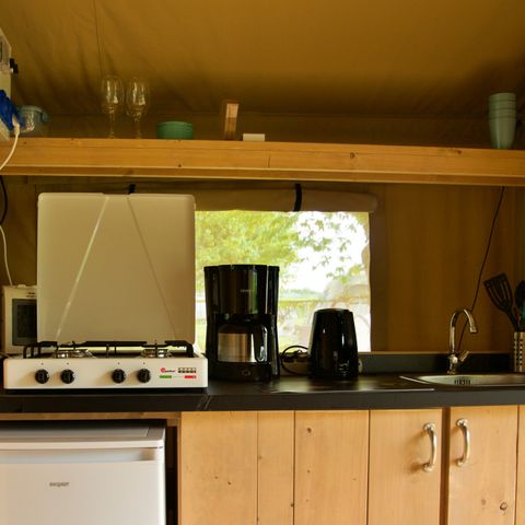 Safaritent 6 personen - incl toilet