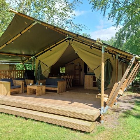 Safaritent 6 personen - incl sanitair