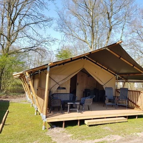 Safaritent 4 personen - incl. sanitair