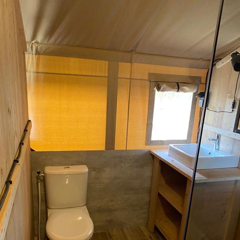 Safaritent 4 personen - incl. sanitair