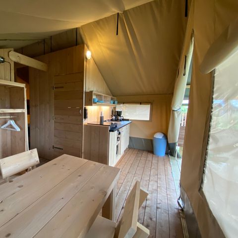 Safaritent 4 personen - incl. sanitair
