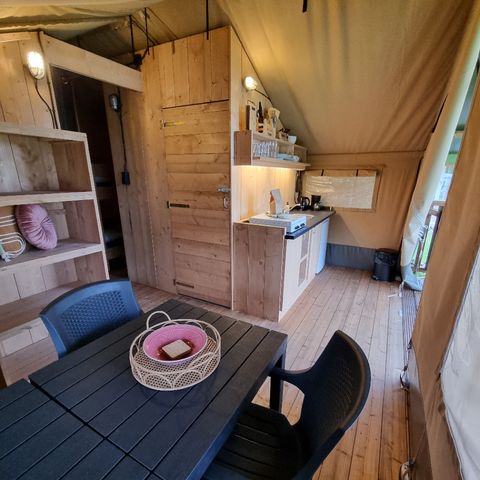 Safaritent 4 personen - incl. sanitair