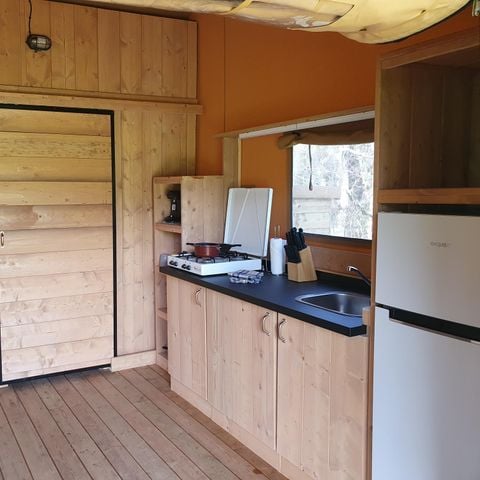 Safaritent 6 personen - incl. sanitair