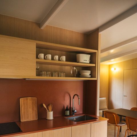 Stacaravan 5 personen - Mobil Home Gezin +