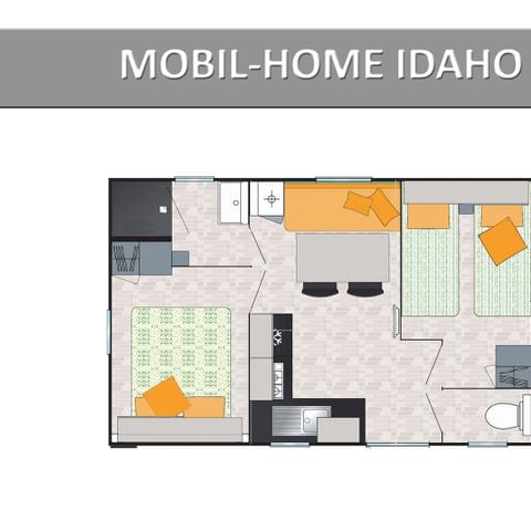 Stacaravan 4 personen - IDAHO STANDAARD