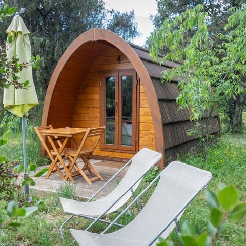 UNIEKE ACCOMMODATIE 2 personen - Le POD: de 100% natuurhut / met ontbijt / 2 personen inbegrepen / privé spa optioneel