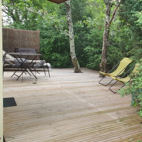 Chalet 5 personen - Sam's hut met airconditioning (klein familiehuis, privé spa op het terras) / 5 personen inbegrepen