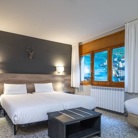 Slaapkamer 3 personen - Hotelkamer Mountainview