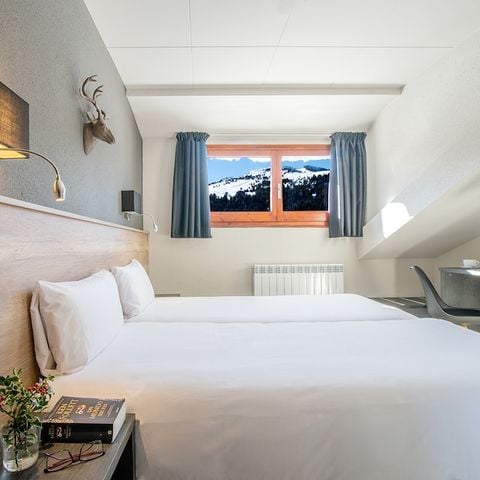 Hotelkamer 2 personen - Tweepersoonskamer - Uitzicht op de Bergen