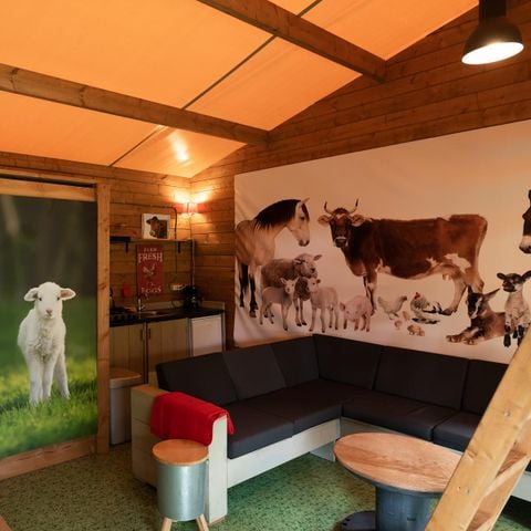 Bungalowtent 6 personen - Bungalowtent Boerderijhuisje