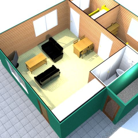 Bungalow 4 personen - Blauwe Pauw