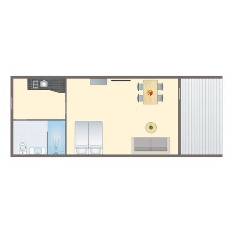 APPARTEMENT 2 personen - 2B1