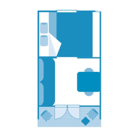 Chalet 2 personen - Chalet 2p 1bed