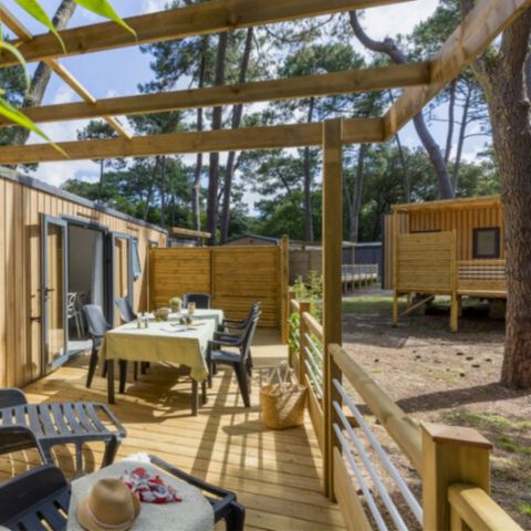Stacaravan 8 personen - Cottage Rosa 8 pers 4 slaapkamers 2 badkamers ****
