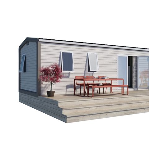 Stacaravan 8 personen - Cottage Rosa 8 pers 4 slaapkamers 2 badkamers ****