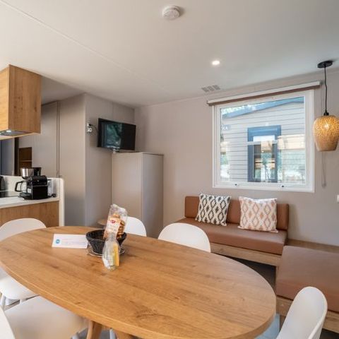Stacaravan 6 personen - Vakantiehuis Horthense 6 pers 3 slaapkamers 2 badkamers *****