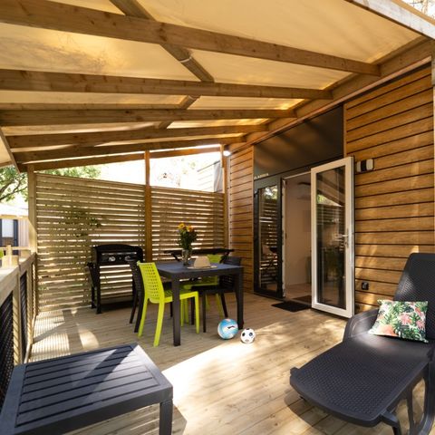 Stacaravan 4 personen - Cottage Orchidée 4 pers 2 slaapkamers 2 badkamers *****