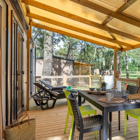 Stacaravan 4 personen - Cottage Natura TV LV Wifi - 2 slaapkamers - 4 slaapplaatsen