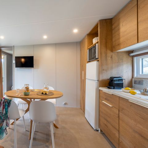 Stacaravan 4 personen - Cottage Natura TV LV Wifi - 2 slaapkamers - 4 slaapplaatsen