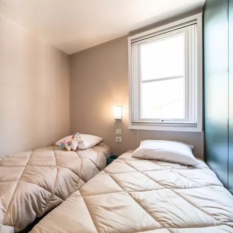 Stacaravan 4 personen - Cottage Iris 3 Kamers 4 Personen + TV