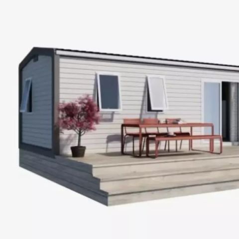 Stacaravan 8 personen - Cottage Rosa 5 kamers voor 8 personen 2 badkamers **** (in het Frans)