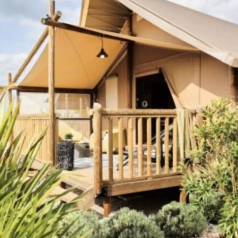 Tent 6 personen - Lodge Tent Camelia 4 Kamers 6 Personen *** (in het Frans)