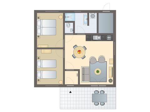 Bungalow 4 personen - 4C