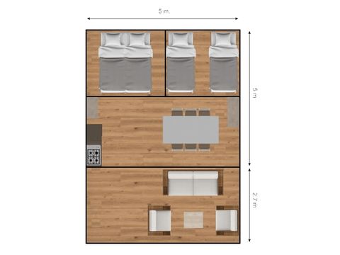 Safaritent 6 personen - Safari tenten zonder sanitair