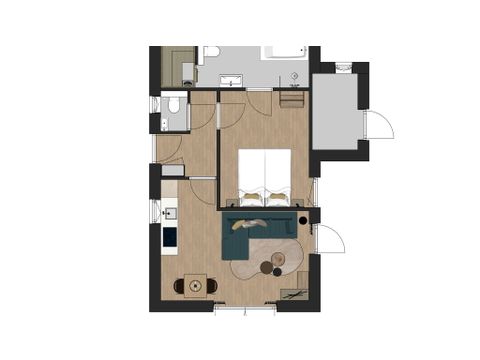Vakantiehuis 2 personen - Vuursteen - Sauna