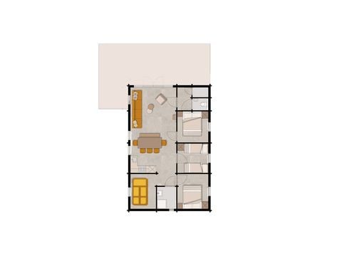 Lodge 6 personen - Woezel & Pip - Met Speelkamer