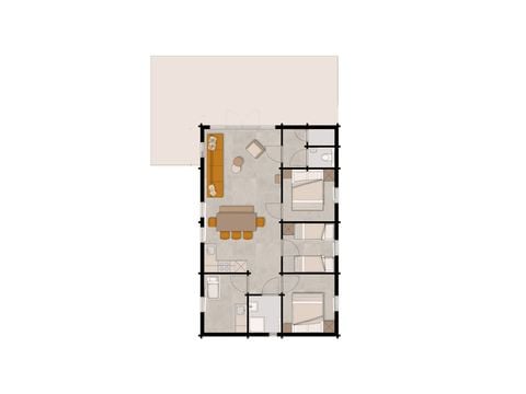 Lodge 6 personen - Woezel & Pip Babylodge