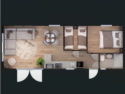 Lodge 4 personen - Strandrust