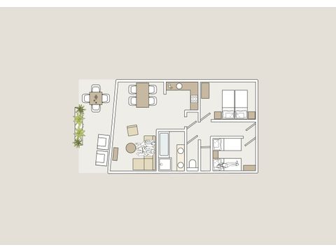 Appartement 4 personen - Medium