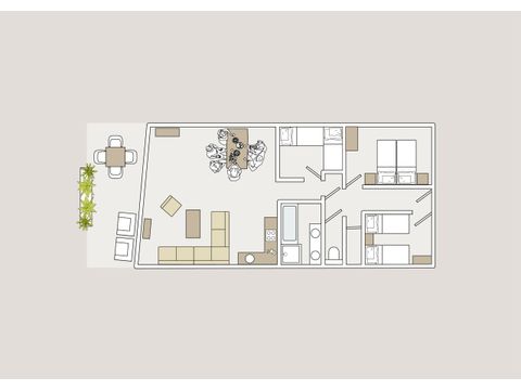 Appartement 6 personen - XXL