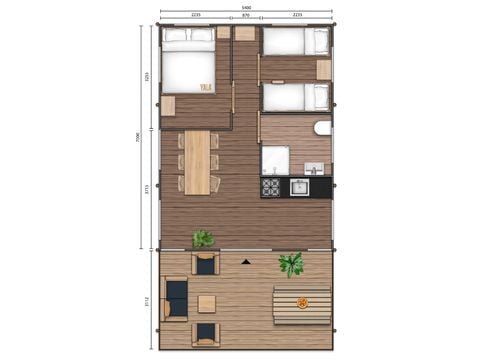 Safaritent 5 personen - Bos Escape - Kachel & Hottub