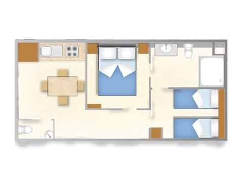 Stacaravan 4 personen - Baia Relax Nieuw