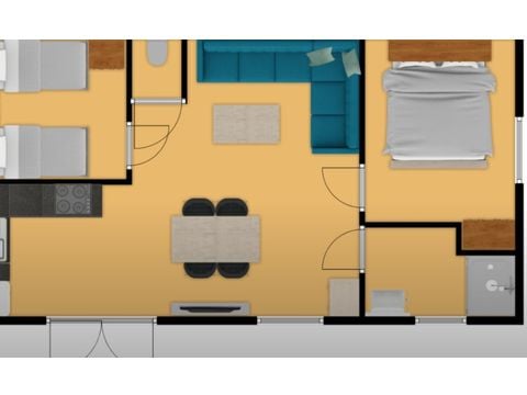 Stacaravan 4 personen - Lalinde